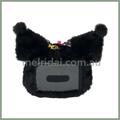 SANRIO | Kuromi Pass Case W18 x H14.5 x D6 cm (My Melody 50th Anniversary & Kuromi 20th Anniversary/Black Pink Party)