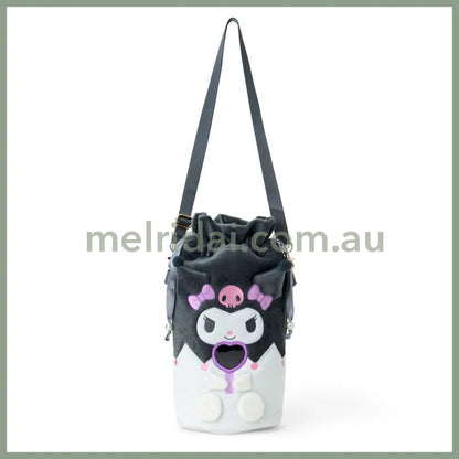 SANRIO | Kuromi Penlight Shoulder Pouch Crossbody Bag 20×12×32cm (Enjoy Idol)