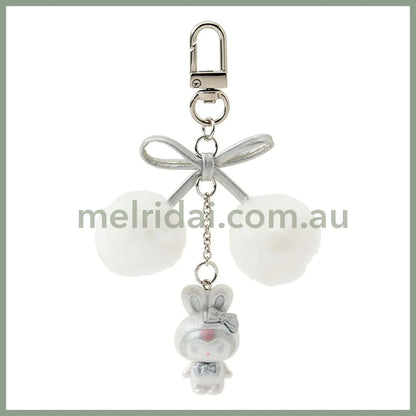 Sanrio | Kuromi Phone Charm Keychain 9.3×2.5×17Cm (Fluffy Snow Rabbit)