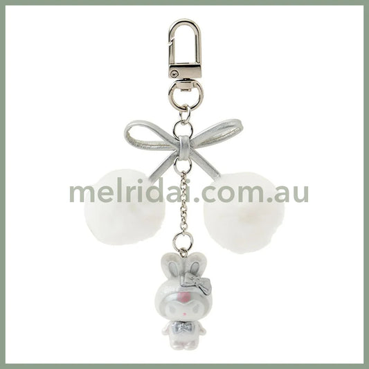 Sanrio | Kuromi Phone Charm Keychain 9.3×2.5×17Cm (Fluffy Snow Rabbit)