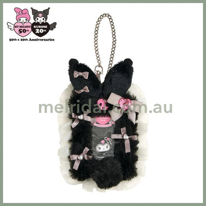 SANRIO | Kuromi Plush Card Case Card Holder Keychain 90 x 64 m (Melousa Romiusa)