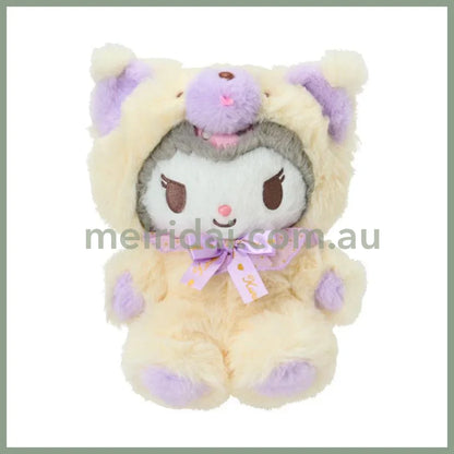 SANRIO | Kuromi Plush Doll Fluffy Toy 25×15×23cm (Fuwamosa Doll)