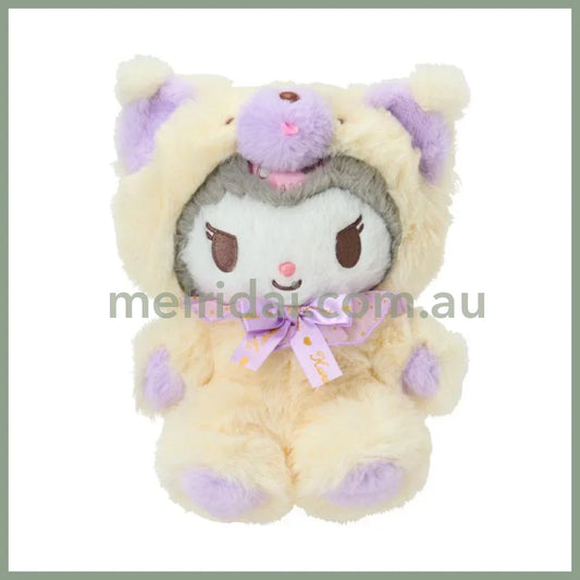 SANRIO | Kuromi Plush Doll Fluffy Toy 25×15×23cm (Fuwamosa Doll)