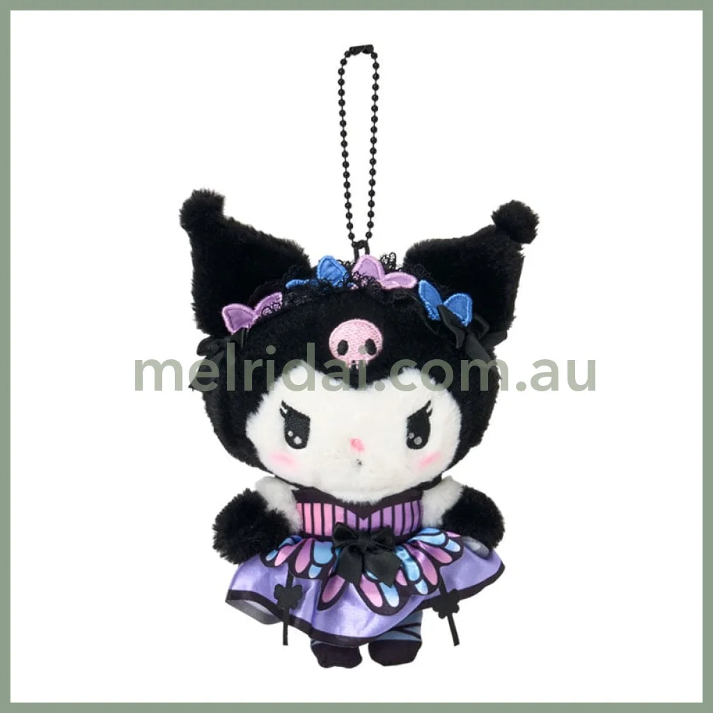 SANRIO | Kuromi Plush Keychain Bag Charm Mascot Holder 160×60×110mm (Butterfly)