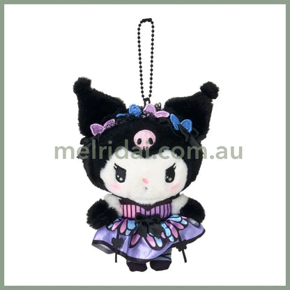 SANRIO | Kuromi Plush Keychain Bag Charm Mascot Holder 160×60×110mm (Butterfly)