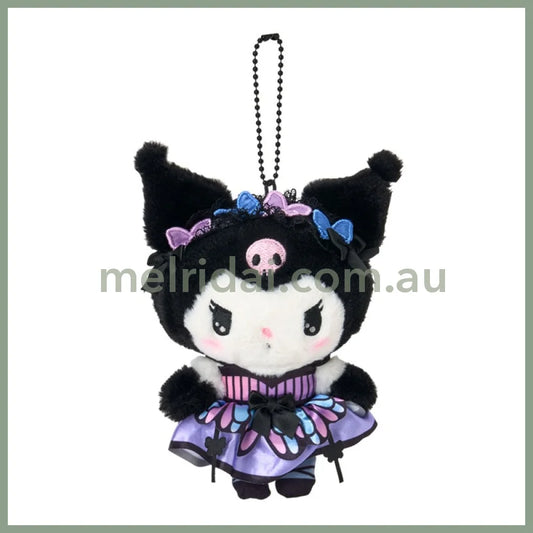 SANRIO | Kuromi Plush Keychain Bag Charm Mascot Holder 160×60×110mm (Butterfly)