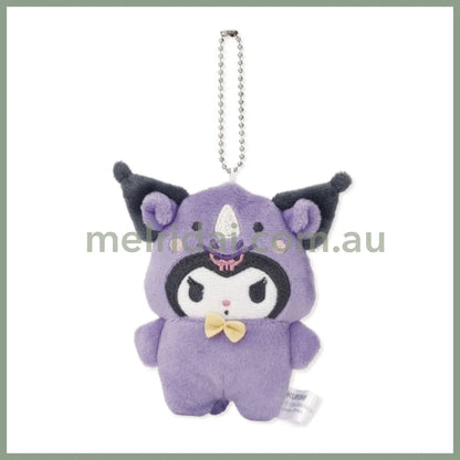 SANRIO | Kuromi Plush Keychain Mascot Holder 115×115×32mm (Animal Rhino)