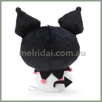 SANRIO | Kuromi Plush Keychain Mascot Holder Bag Charm 12×9×17cm (Good Friends)