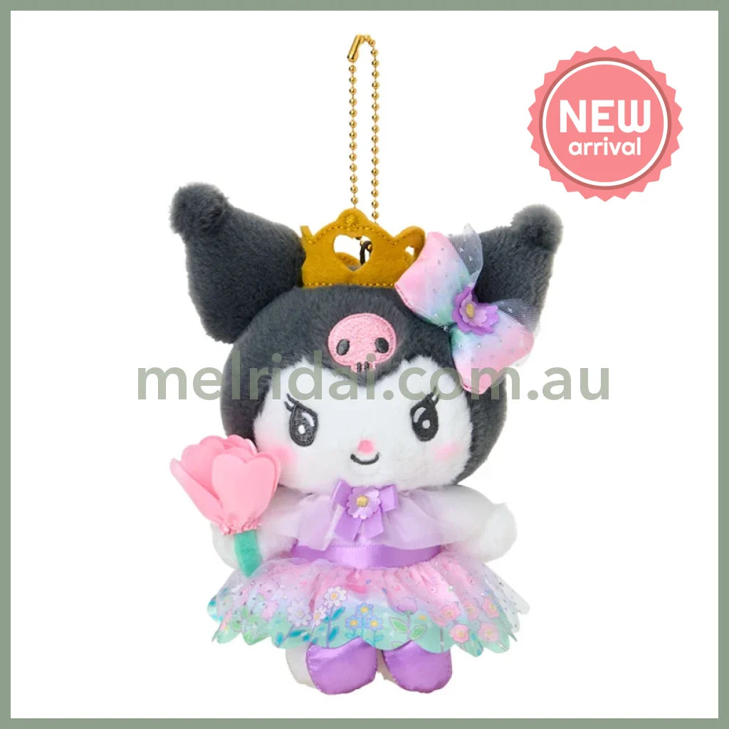 SANRIO | Kuromi Plush Keychain Mascot Holder Bag Charm W11 x H15 x D7.5 cm (Everyone Is The Star! Doki Doki Design)
