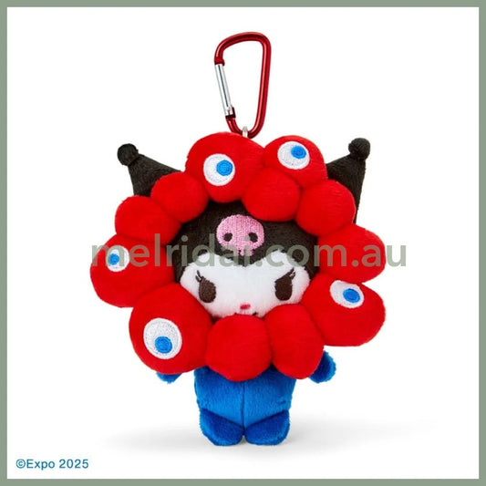 SANRIO | Kuromi Plush Keychain With Carabiner 130×120×70 mm (EXPO2025 Myaku-Myaku)