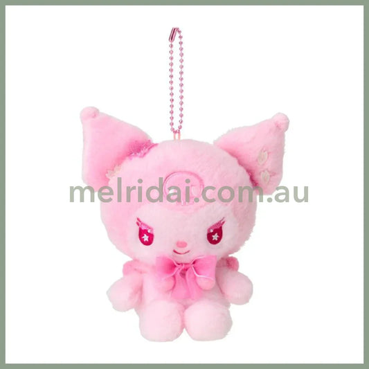 SANRIO | Kuromi Plush Mascot Holder Keychain 12.3×9×14.5cm (Sakura 2025)