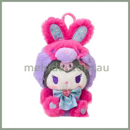 SANRIO | Kuromi Plush Mascot Holder Plush Keychain 14×9×16cm (Spring Rabbit)