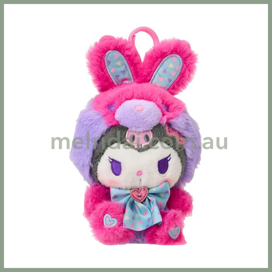 SANRIO | Kuromi Plush Mascot Holder Plush Keychain 14×9×16cm (Spring Rabbit)
