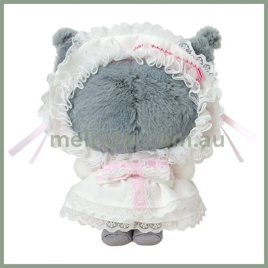 SANRIO | Kuromi Plush Mascot Holder Keychain Bag Charm 125×80×150mm (White Frill Design)