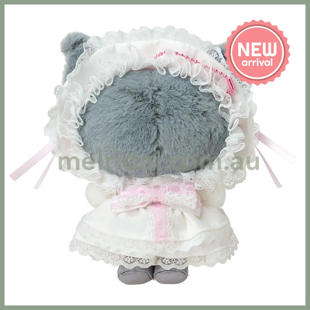 SANRIO | Kuromi Plush Mascot Holder Keychain Bag Charm 125×80×150mm (White Frill Design)