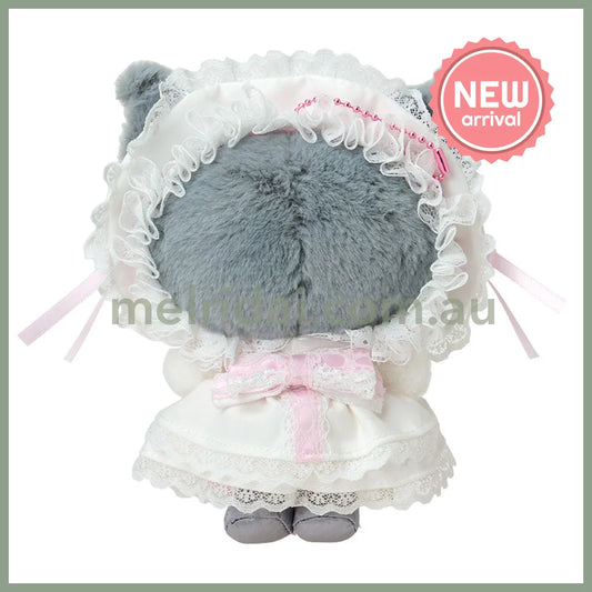 SANRIO | Kuromi Plush Mascot Holder Keychain Bag Charm 125×80×150mm (White Frill Design)