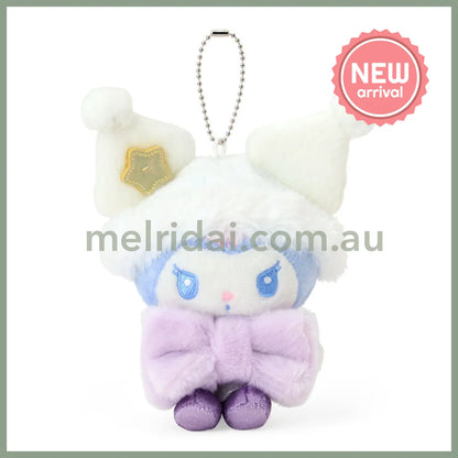 SANRIO | Kuromi Plush Mascot Keychain Bag Charm 125×70×150mm (Sparkling Winter)