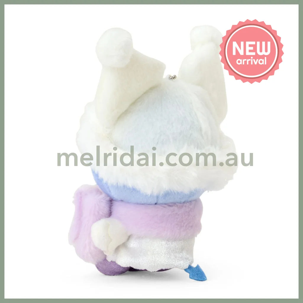 SANRIO | Kuromi Plush Mascot Keychain Bag Charm 125×70×150mm (Sparkling Winter)