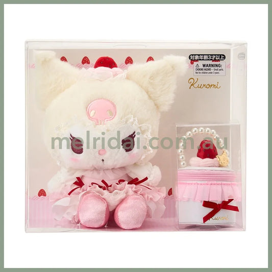 SANRIO | Kuromi Plush Toy & Accessory Case Set 235×120×200mm (Strawberry Shortcake)