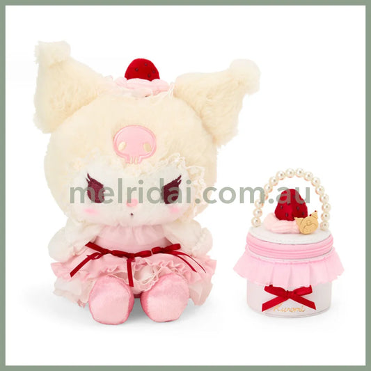 SANRIO | Kuromi Plush Toy & Accessory Case Set 235×120×200mm (Strawberry Shortcake)