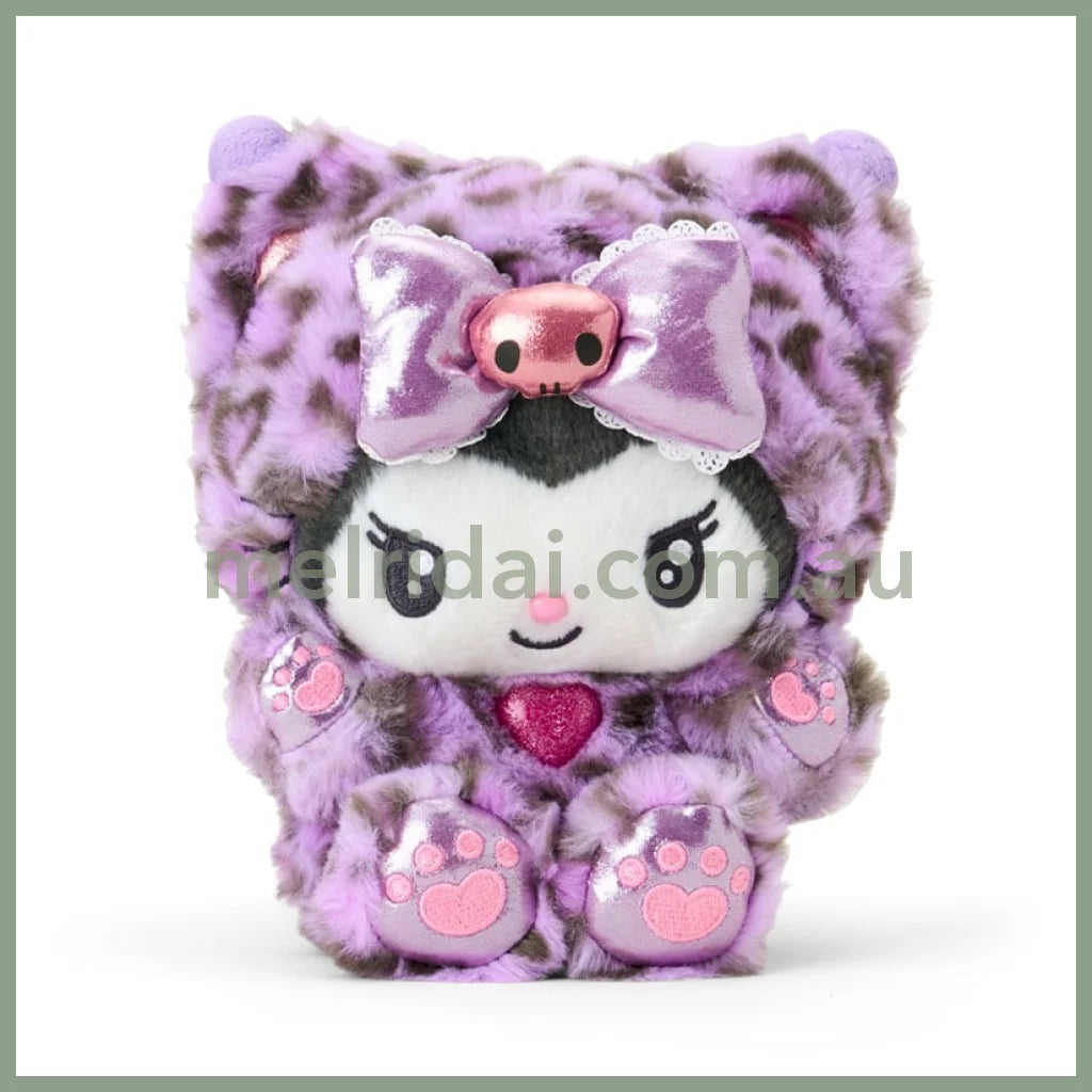 SANRIO | Kuromi Plush Toy Plush Doll 140×160×200mm (Leopard Gal Cat)
