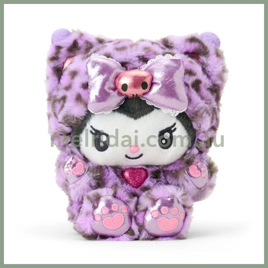 SANRIO | Kuromi Plush Toy Plush Doll 140×160×200mm (Leopard Gal Cat)