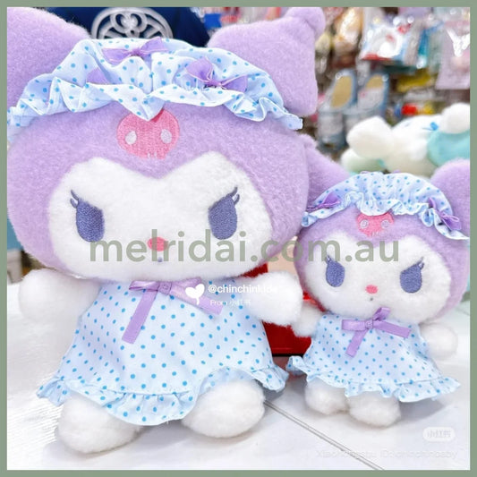 SANRIO | Kuromi Plush Toy Plush Doll S H25×W22×D15cm (Nightcap Ribbon)