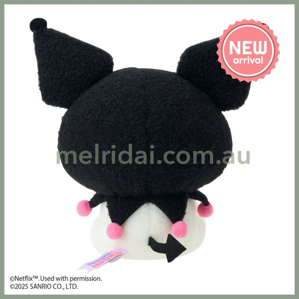 SANRIO | Kuromi Plush Toy Plush Doll W22 x H11 x D23 cm (Netflix My Melody & Kuromi)