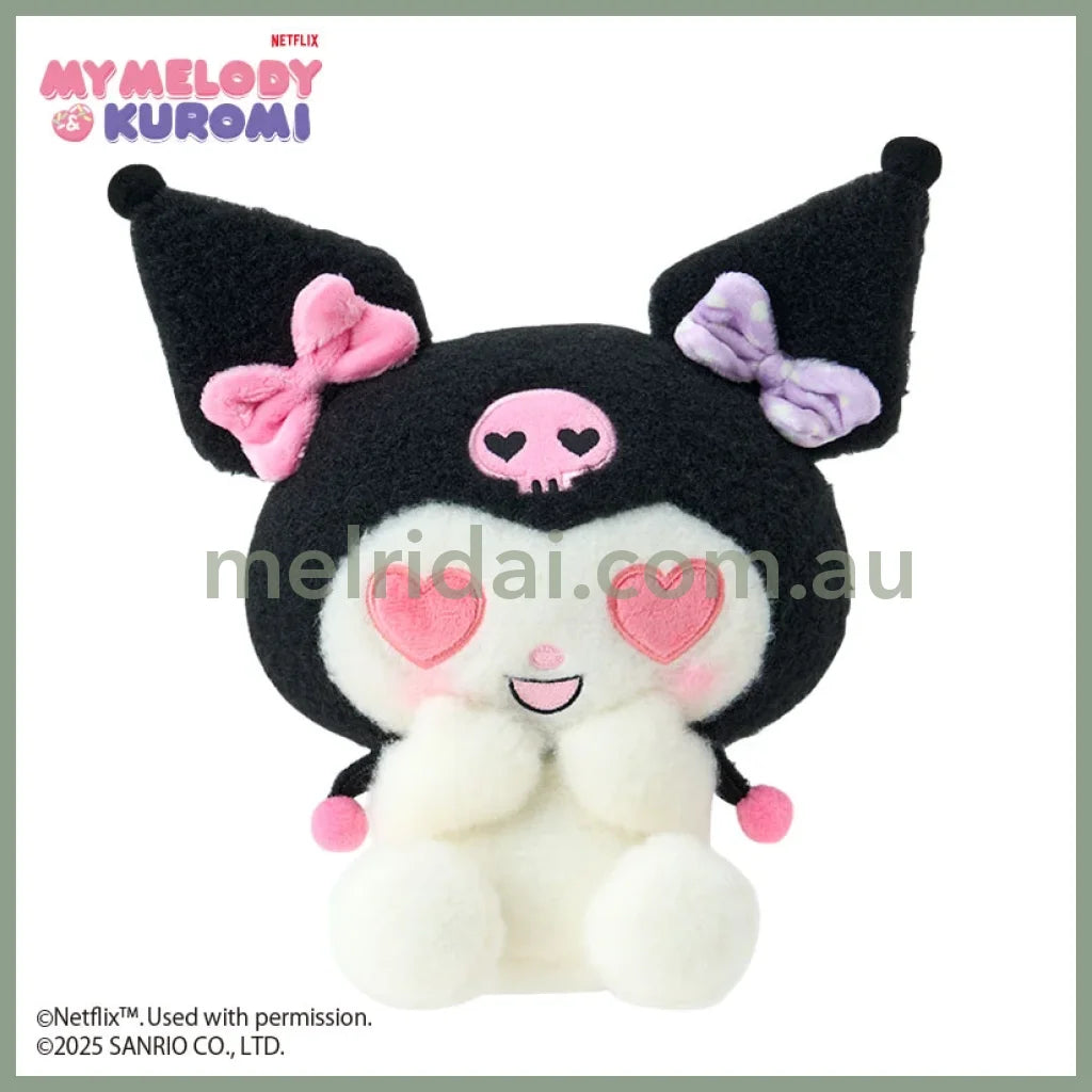 SANRIO | Kuromi Plush Toy Plush Doll W22 x H11 x D23 cm (Netflix My Melody & Kuromi)