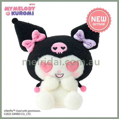 SANRIO | Kuromi Plush Toy Plush Doll W22 x H11 x D23 cm (Netflix My Melody & Kuromi)