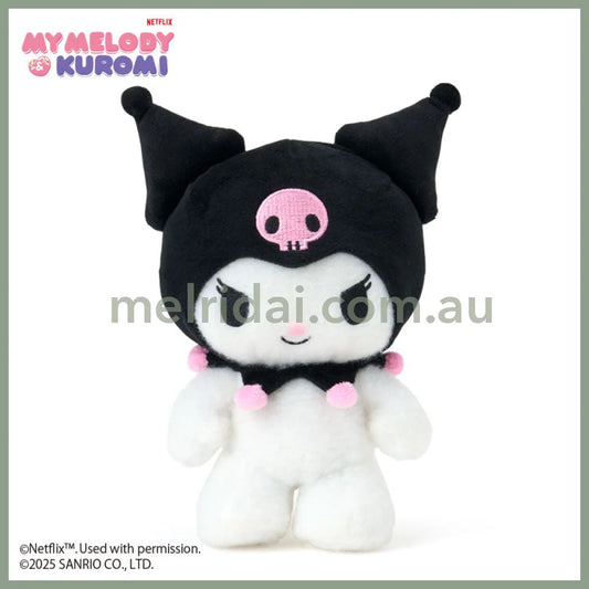 SANRIO | Kuromi Posable Plush Toy Plush Doll W16 x H20 x D8.5 cm (Netflix My Melody & Kuromi)