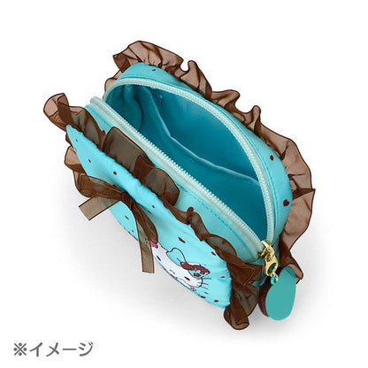 SANRIO | Kuromi Pouch 19.4 x 14.0 x 5.2cm (Choco Mint Series)