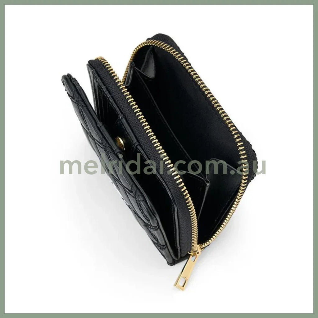 Sanrio | Kuromi Quilting Bi-Fold Wallet W11×D2.5×H9.5Cm