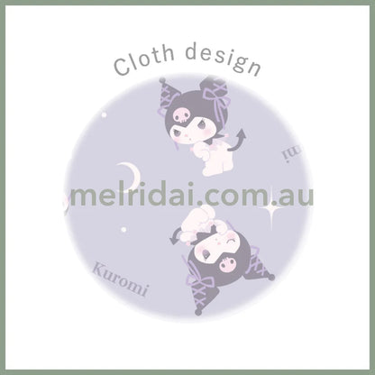 SANRIO | Kuromi Ribbon Layered Scrunchie Hair Accessory H108×W108mm (Balletcore)