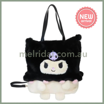SANRIO | Kuromi Rootote 2way Tall Backpack & Tote Bag 400×360×110mm (Fluffy Cryptid)
