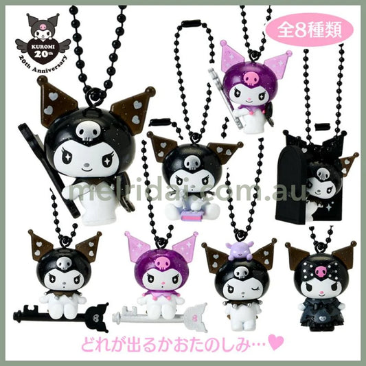 SANRIO | Kuromi Secret Mascot Keychain Blind Box 50×35×50mm (Kuromi’s Special Key 20th Anniversary Dress)