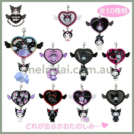 SANRIO｜Kuromi Secret Phone Charm Mystery Bag Blind Box 1pc 6×3×7.5cm (My Melody 50th Anniversary & Kuromi 20th
