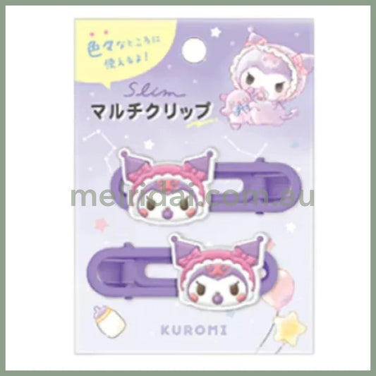 SANRIO | Kuromi Slim Multi Clip Hair Clip 20 x 60 mm (Baby)