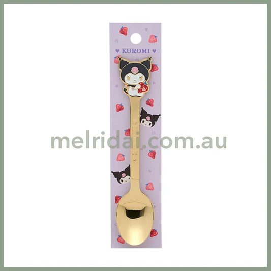 SANRIO | Kuromi Stainless Steel Spoon Tableware Cutlery 2.9×0.5×14.2cm
