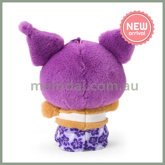 SANRIO | Kuromi Tanned Mascot Holder Plush Keychain Bag Charm 14×7×17cm (Endless Summer Vacation / Coconut Vacation
