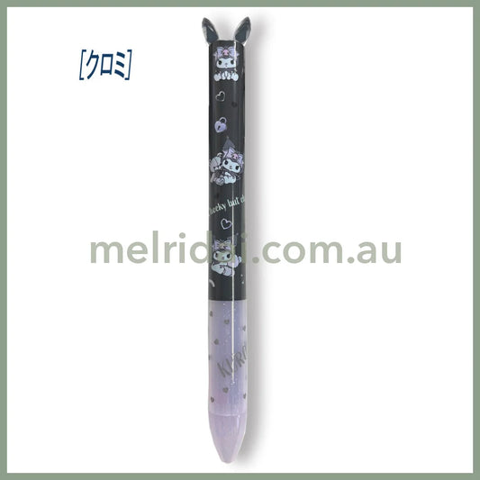 SANRIO | Kuromi Two Color Mimi Pen 0.5mm (Red & Black)