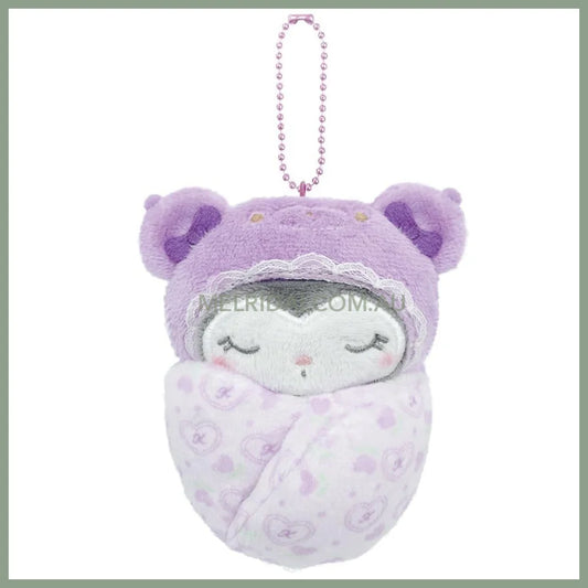 Sanrio | Kuromi Wrap-Around Swaddle Mascot Latte Bear Baby 5.0 X 12.0 12.0Cm