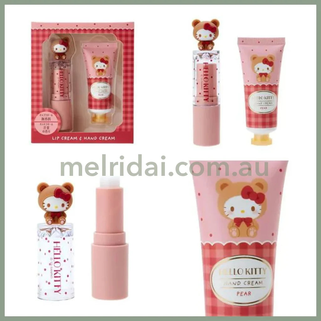 Sanrio | Lip Balm With Mascot 3.8G + Hand Cream 20G Hello Kitty