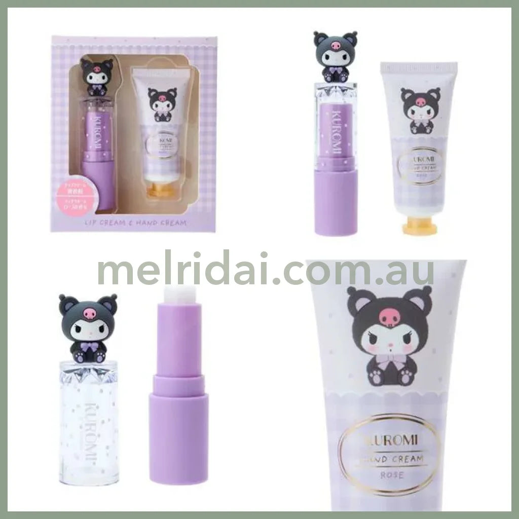 Sanrio | Lip Balm With Mascot 3.8G + Hand Cream 20G Kuromi