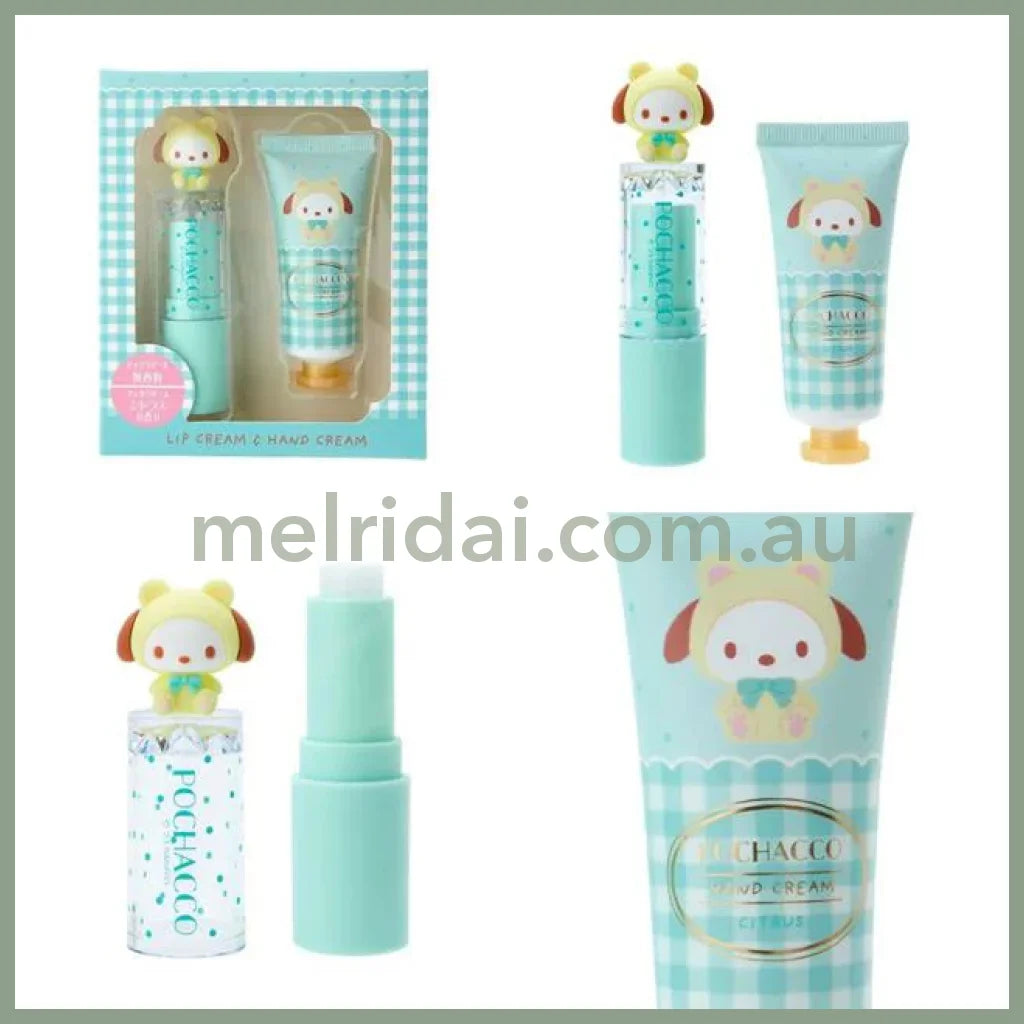 Sanrio | Lip Balm With Mascot 3.8G + Hand Cream 20G Pochacco