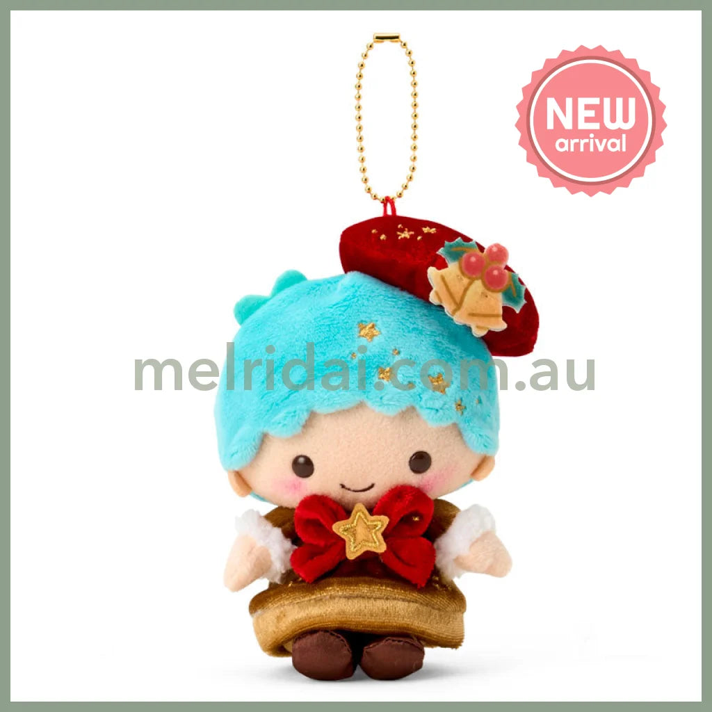 SANRIO | Little Twin Stars Kiki Mascot Holder Bag Charm Plush Keychain 130×75×100mm (Christmas 2025)