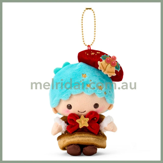 SANRIO | Little Twin Stars Kiki Mascot Holder Bag Charm Plush Keychain 130×75×100mm (Christmas 2025)