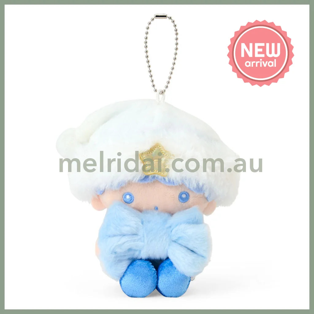 SANRIO | Little Twin Stars Kiki Plush Mascot Keychain Bag Charm 115×85×130mm (Sparkling Winter)
