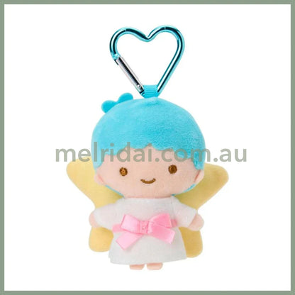 SANRIO | Little Twin Stars - Kiki Plush Mini Mascot Holder with Heart Carabiner Bag Charm 6×4×10cm
