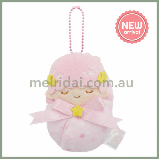 SANRIO | Little Twin Stars Lala Swaddle Plush Keychain Bag Charm 63 x 95 x 45 mm (50th Anniversary)